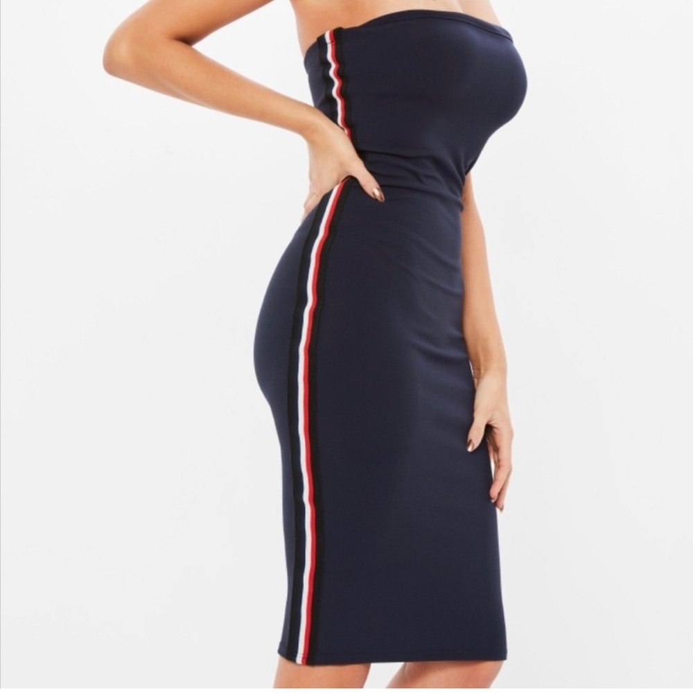 Misguided sporty strapless Dress